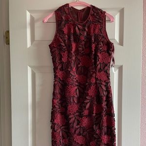 Sheath embroidered dress